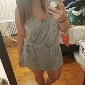 Heather Gray Romper